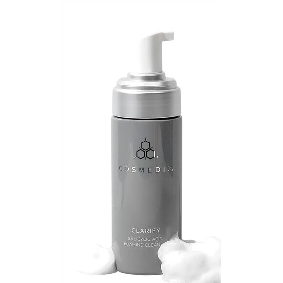 Skincare COSMEDIX Clarify  5 oz  Salicylic Acid Foaming Cleanser, Exfoliates Sen - Picture 3 of 4